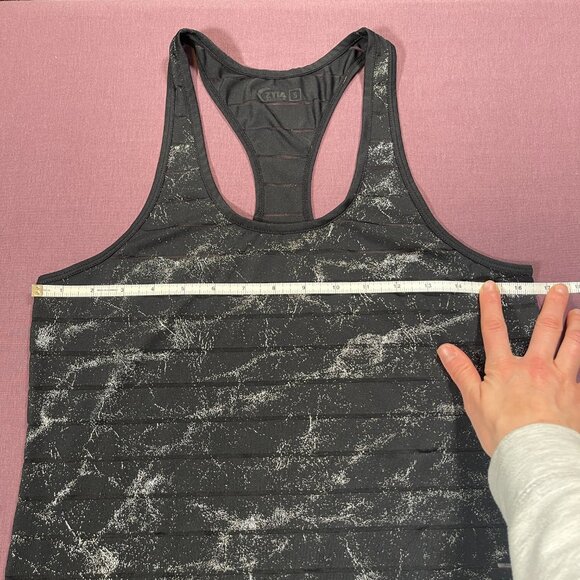 Zyia Active Black Reflective Havana Tank top/ Racerback - Size Small - Picture 3 of 4